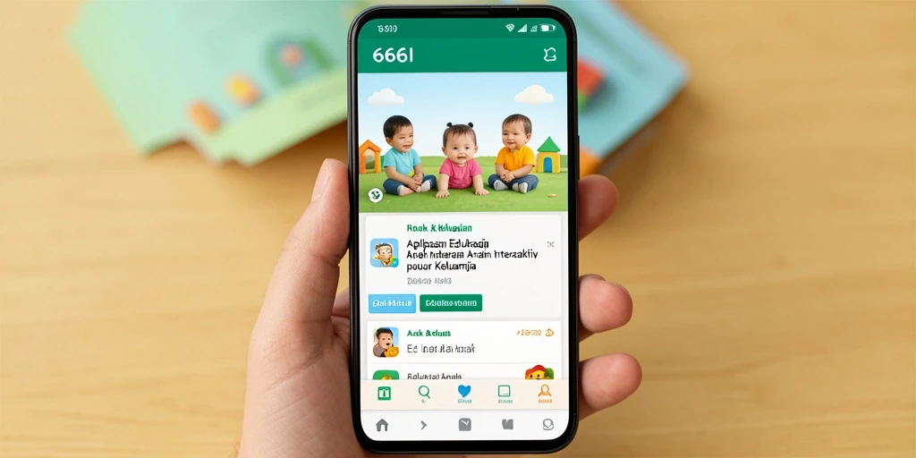 Tampilan antarmuka 666I yang ramah dan interaktif untuk edukasi anak.