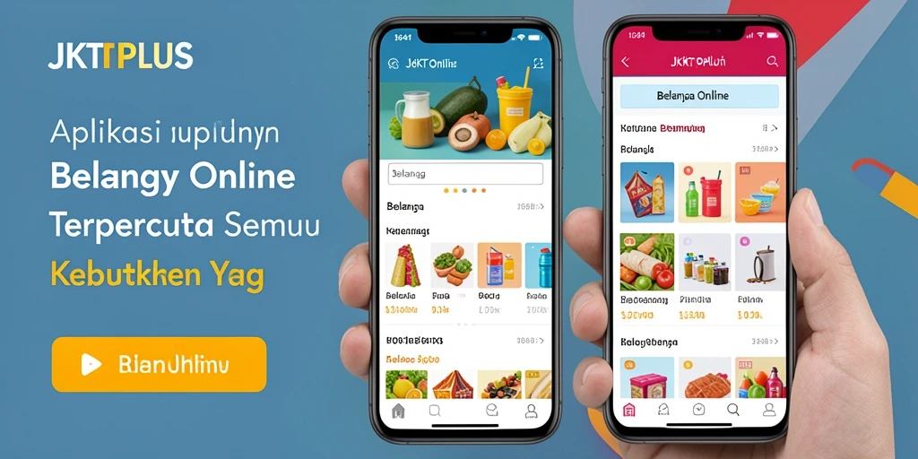Tampilan antarmuka JKTPLUS yang user-friendly untuk belanja online.