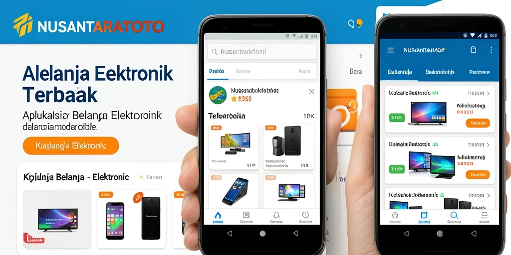 Antarmuka intuitif NUSANTARATOTO untuk belanja elektronik.