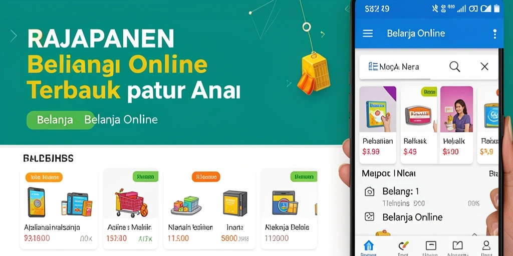 Antarmuka intuitif untuk pengalaman Belanja Online yang mudah.