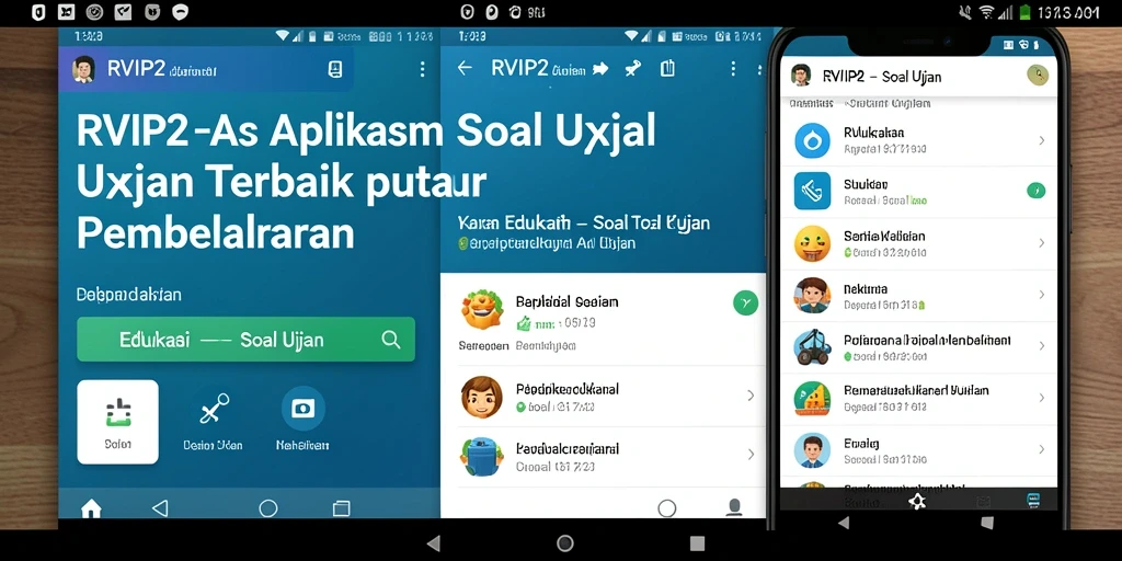 Tampilan antarmuka RVIP2 untuk Soal Ujian yang menarik dan informatif.